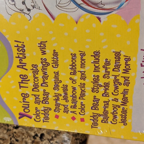 Y2K Greeting Card Create Your Own Designs Bears VTG 2000 Craft Kit - Picture 9 of 9